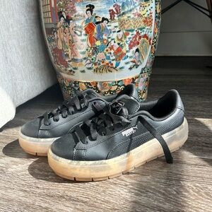 PUMA Platform Trace Translucent 7.5 Cheetah Leopard Sneaker Creeper Fenty